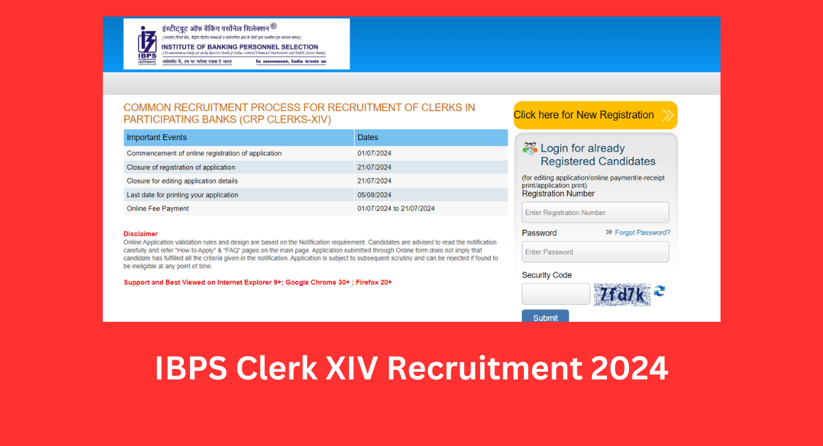 IBPS Clerk XIV Recruitment 2024